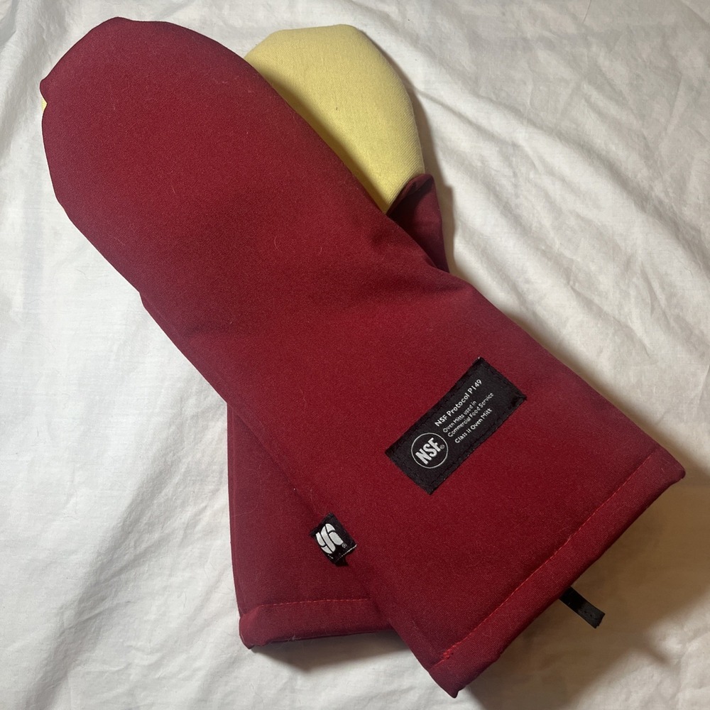San Jamar 17" Cool Touch Flame Class 2 Puppet Oven Mitt , NSF Protocol P149